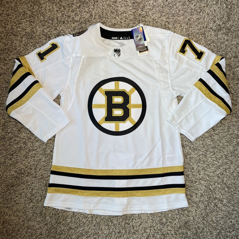 Adidas Boston Bruins Hockey Sweater Jersey Mens Size 46 White Taylor Hall NEW